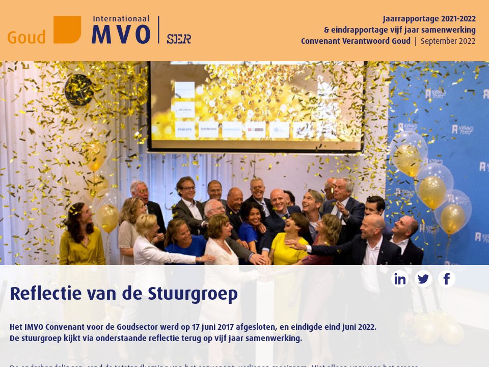 jaarrapportage Goud 2020-2021 - IMVO Jaar-/eindrapportage Goud 2021-2022